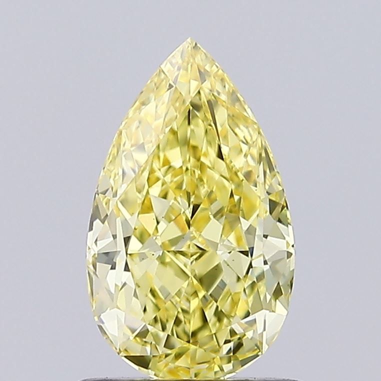 1.08 CT Fancy Yellow PEAR