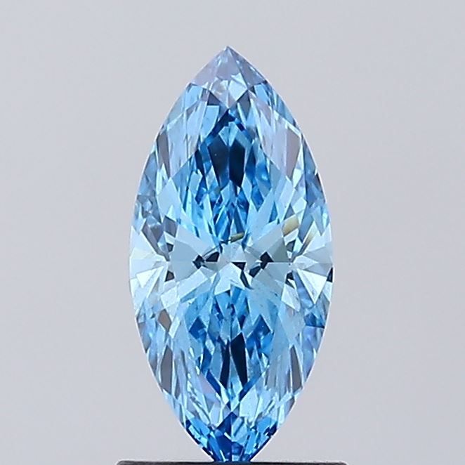 1.02 CT Fancy Vivid Blue MARQUISE