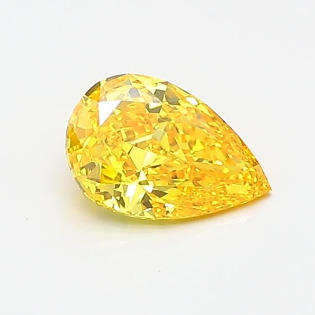0.66 CT Fancy Vivid Yellow PEAR