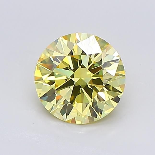 0.94 CT Fancy Vivid Yellow ROUND