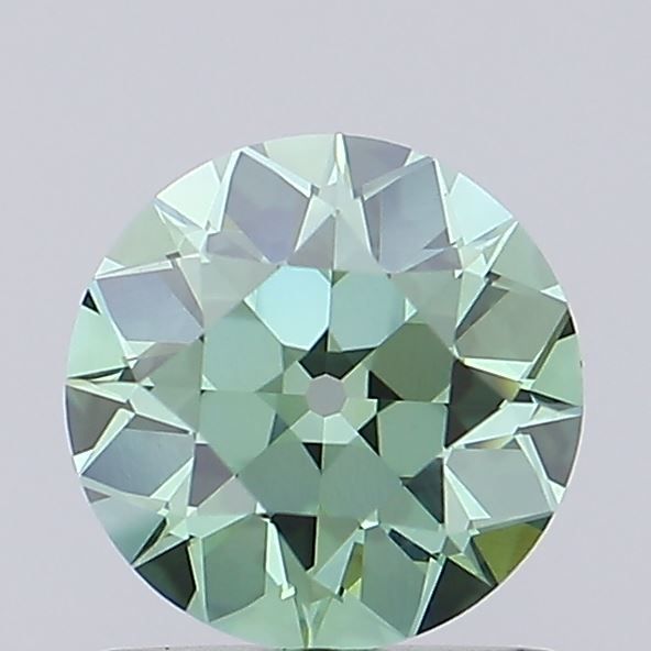 0.93 CT Fancy Vivid Green OLD EUROPEAN CUT