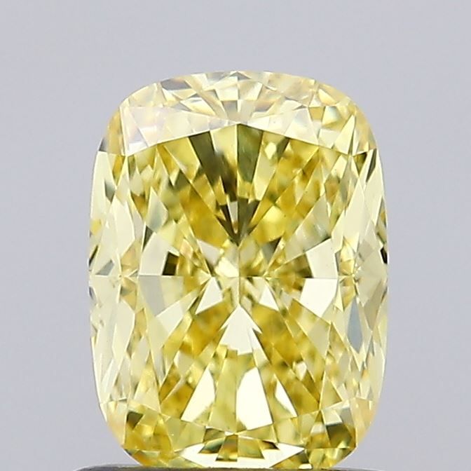1.01 CT Fancy Intense Yellow CUSHION MODIFIED