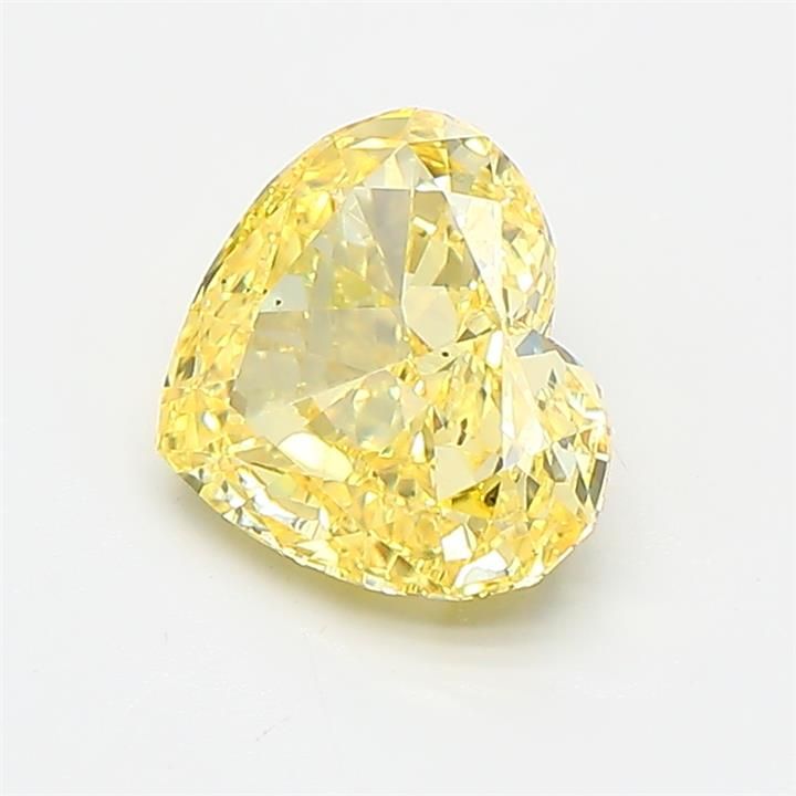 1.29 CT Fancy Vivid Yellow HEART