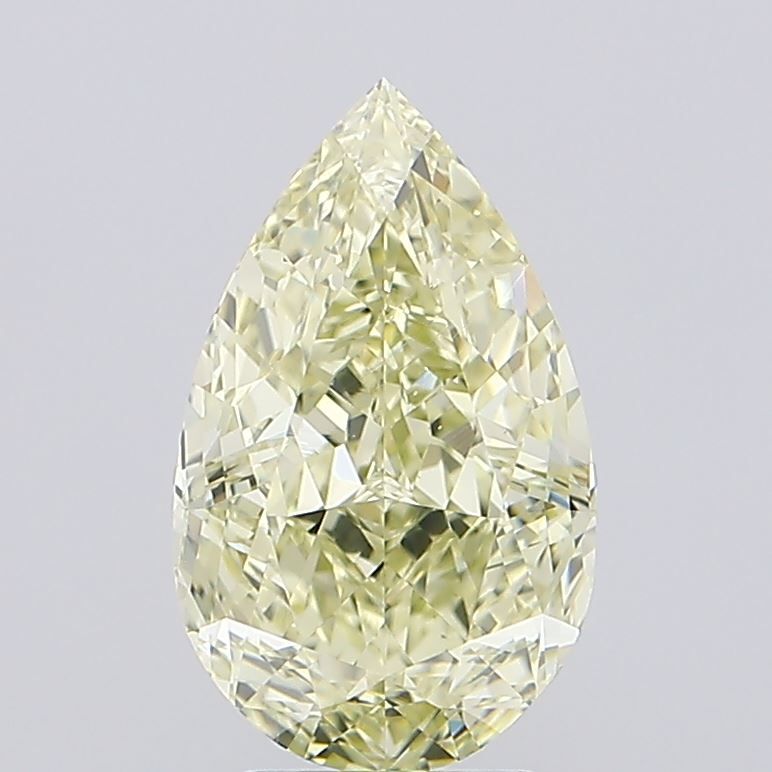 Diament 4.01 ct Fancy Light Brownish Greenish Yellow/VS1