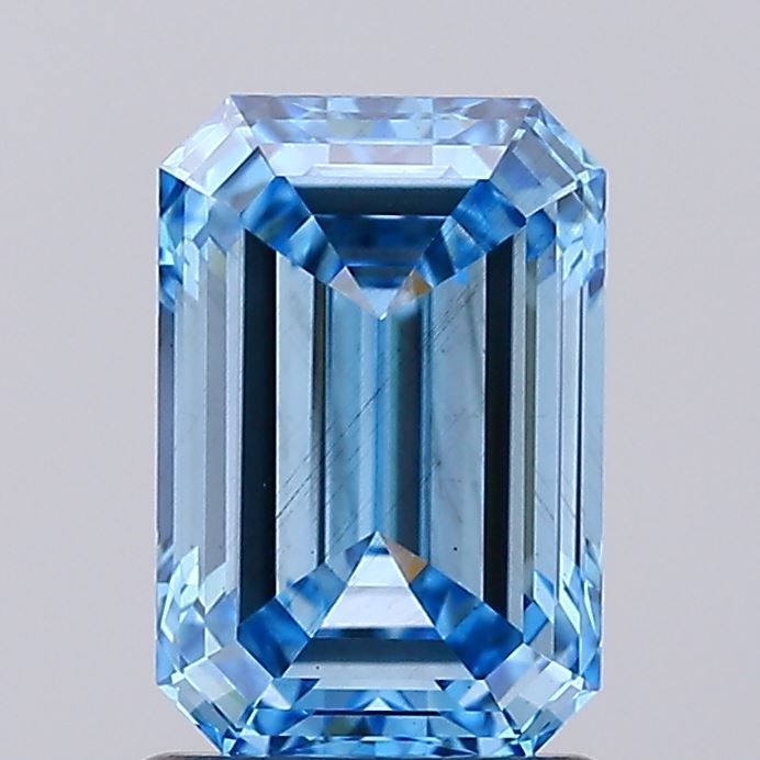 1.63 CT Fancy Vivid Blue EMERALD