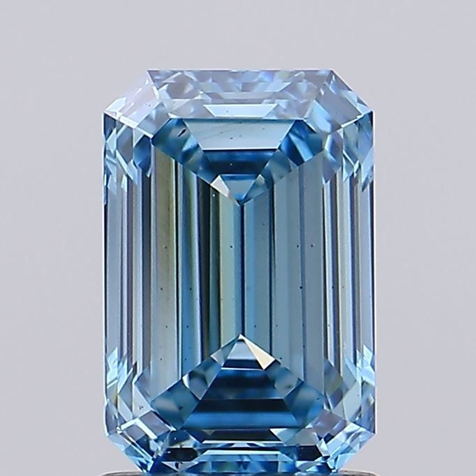 1.58 CT Fancy Vivid Blue EMERALD