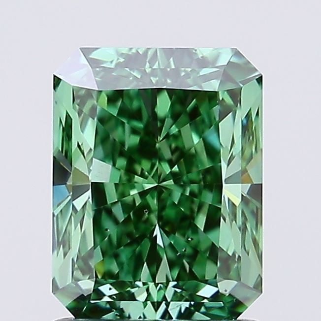 1.38 CT Fancy Vivid Green RADIANT