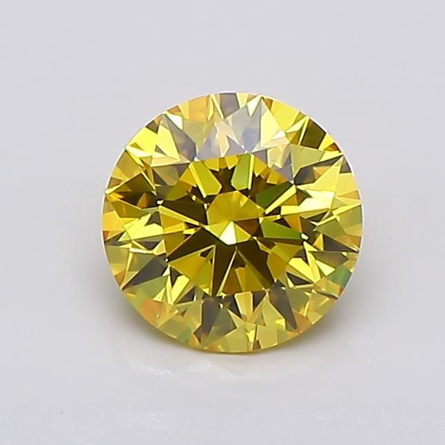0.92 CT Fancy Vivid Yellow ROUND