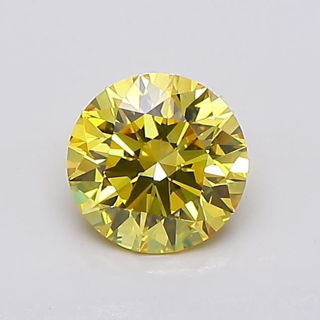 0.83 CT Fancy Vivid Yellow ROUND