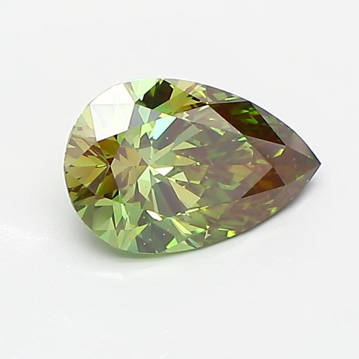 1.04 CT Fancy Vivid Green PEAR
