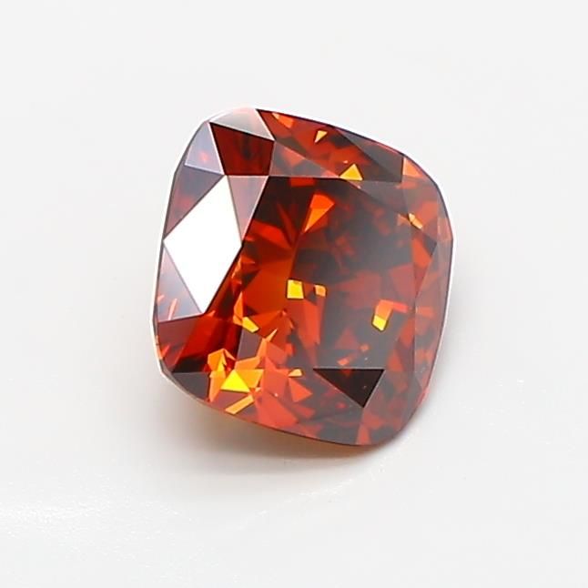 1.0 CT Fancy Brownish Orange CUSHION MODIFIED