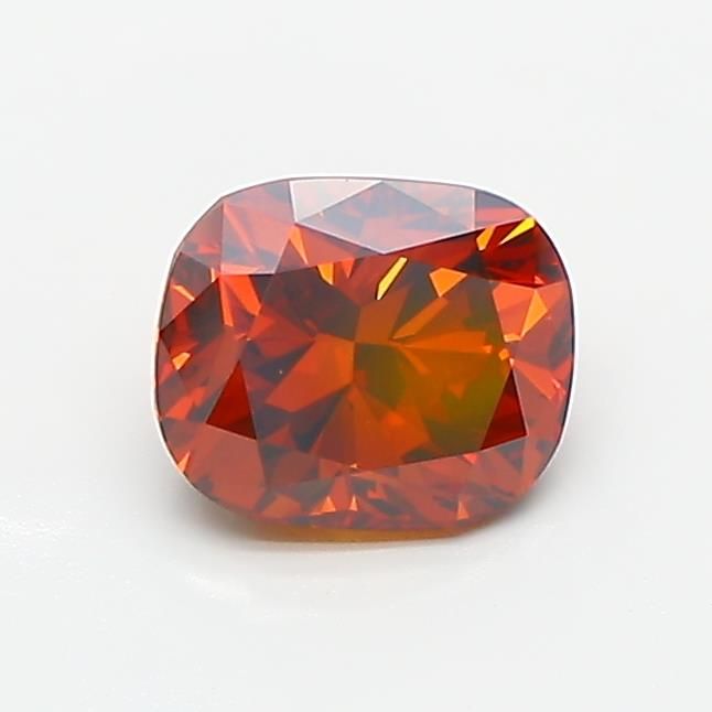 1.0 CT Fancy Brownish Orange CUSHION MODIFIED