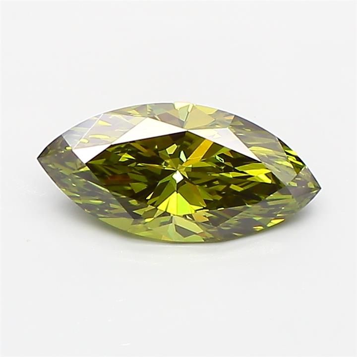 1.01 CT Fancy Vivid Green MARQUISE