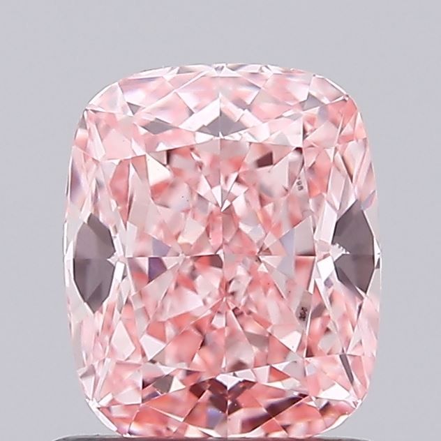 1.04 CT Fancy Vivid Pink CUSHION BRILLIANT