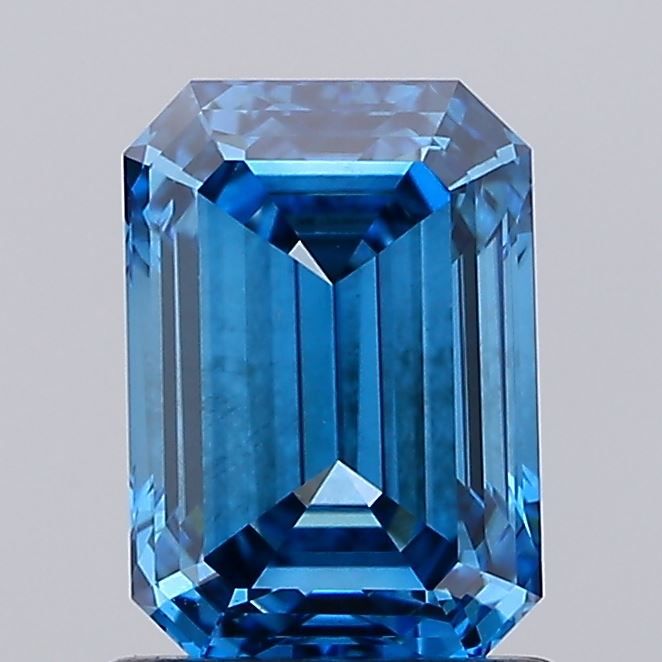 1.34 CT Fancy Vivid Blue EMERALD