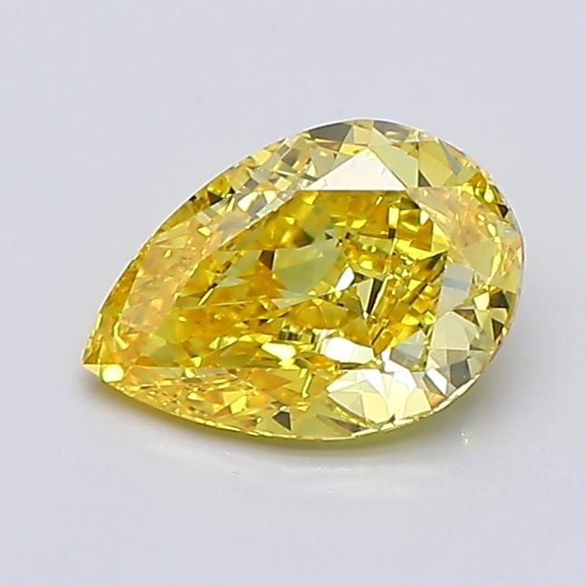 1.06 CT Fancy Vivid Yellow PEAR