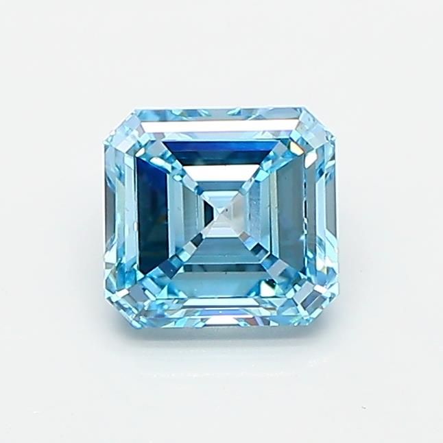 0.98 CT Fancy Vivid Blue ASSCHER