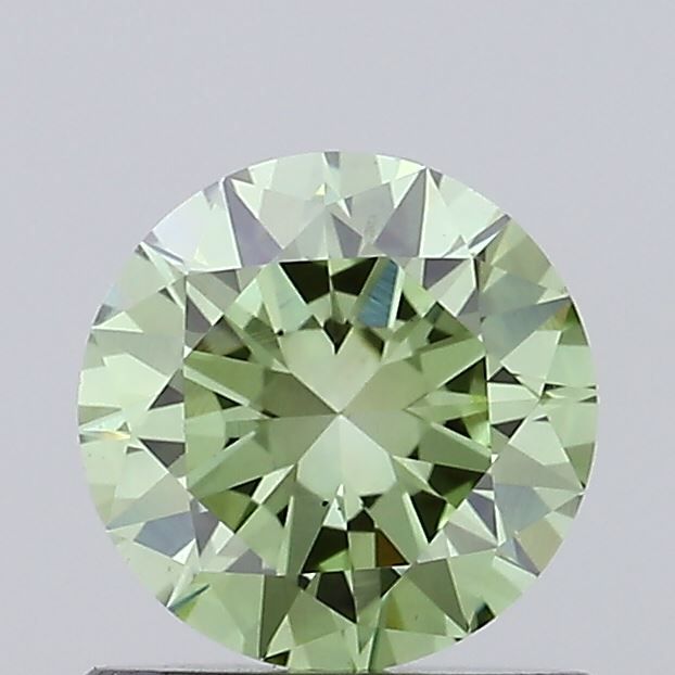 0.8 CT Fancy Vivid Green ROUND