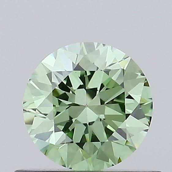 0.52 CT Fancy Vivid Green ROUND
