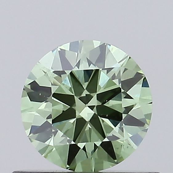 0.52 CT Fancy Vivid Green ROUND