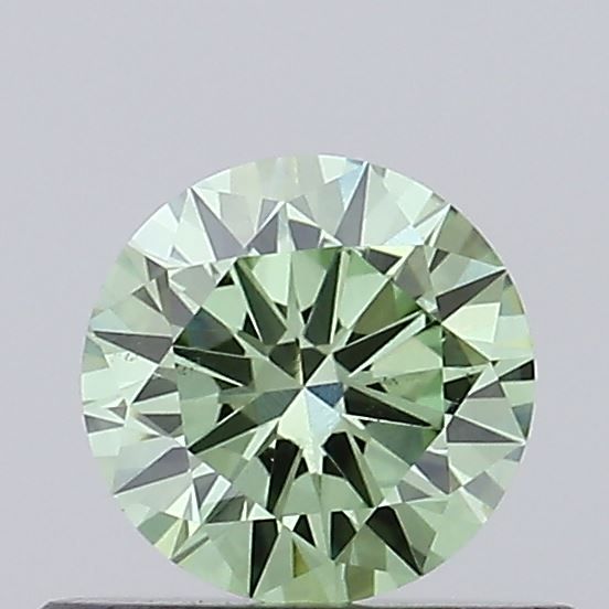 0.46 CT Fancy Vivid Green ROUND
