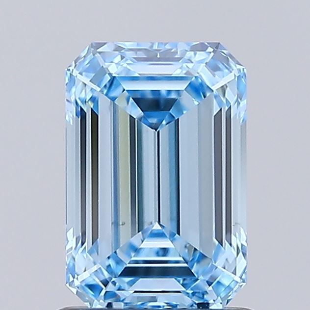 1.08 CT Fancy Vivid Blue EMERALD