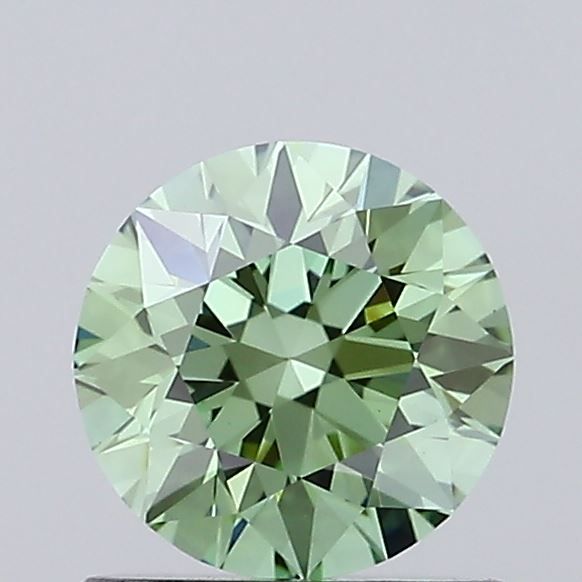 0.9 CT Fancy Vivid Green ROUND