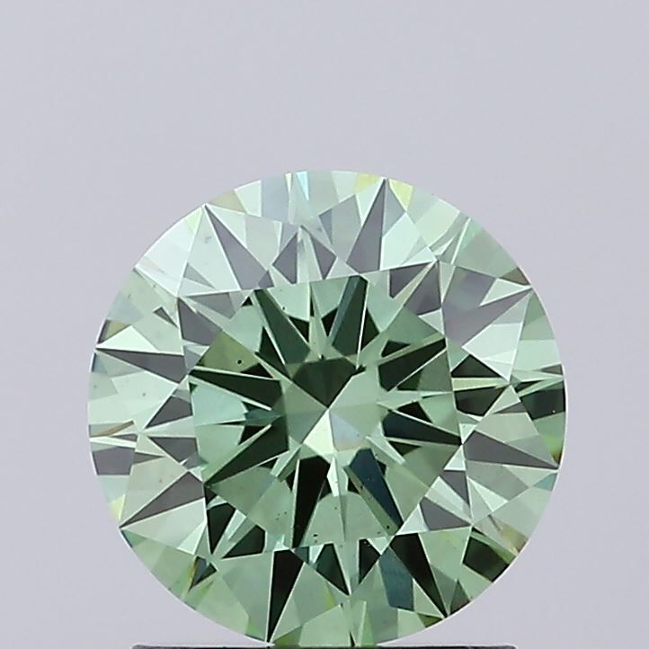1.5 CT Fancy Vivid Green ROUND