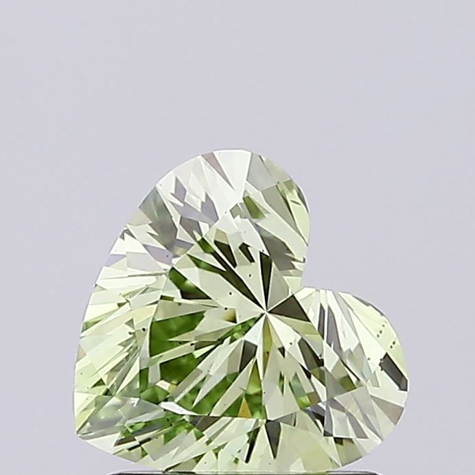 1.09 CT Fancy Intense Green HEART