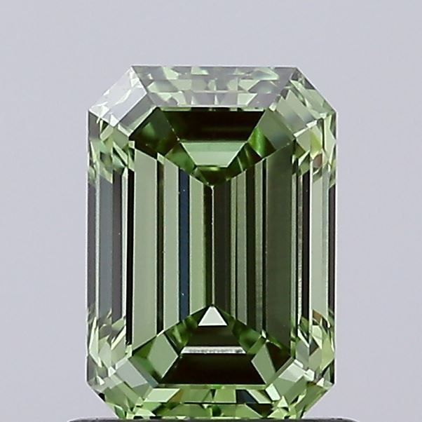 1.04 CT Fancy Vivid Green EMERALD