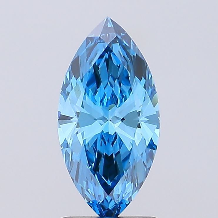 1.45 CT Fancy Vivid Blue MARQUISE