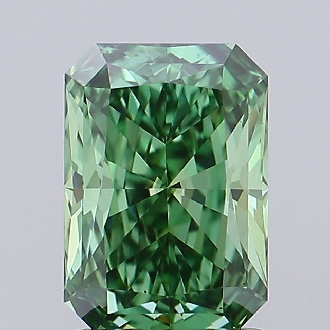 1.33 CT Fancy Vivid Green RADIANT