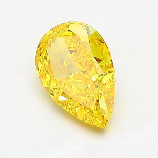 1.0 CT Fancy Vivid Yellow PEAR