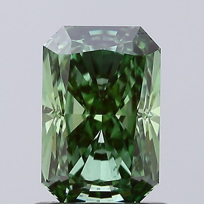 0.94 CT Fancy Vivid Green RADIANT