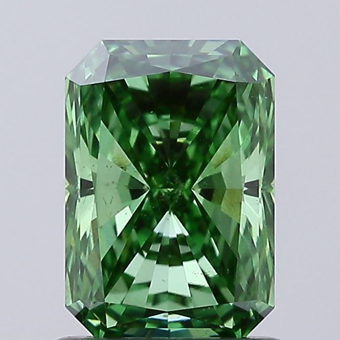 0.94 CT Fancy Vivid Green RADIANT
