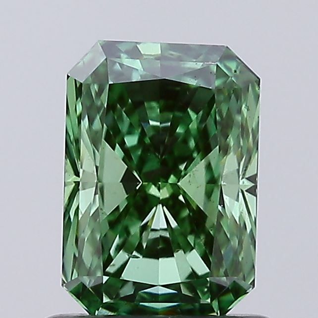 0.82 CT Fancy Vivid Green RADIANT