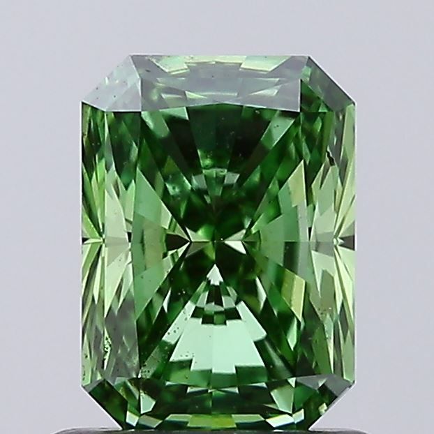 0.79 CT Fancy Vivid Green RADIANT