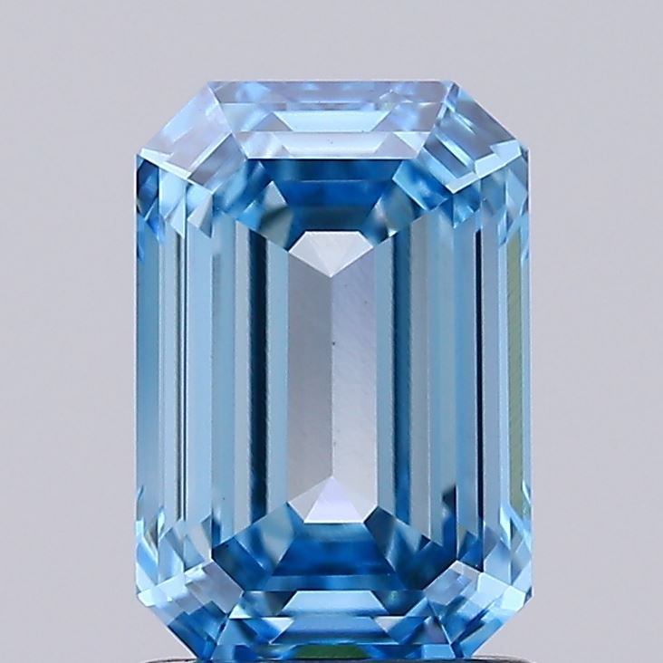 1.61 CT Fancy Vivid Blue EMERALD