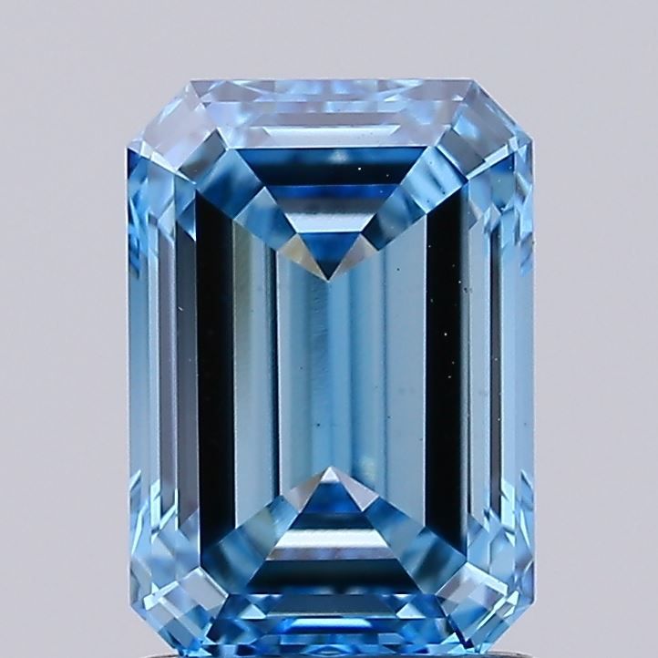 1.59 CT Fancy Vivid Blue EMERALD