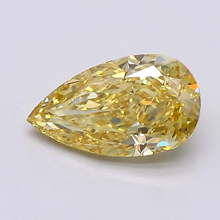 1.28 CT Fancy Intense Yellow PEAR