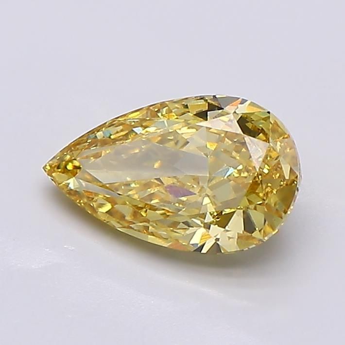 1.24 CT Fancy Vivid Yellow PEAR