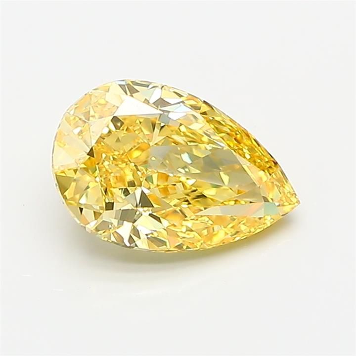 1.57 CT Fancy Vivid Yellow PEAR
