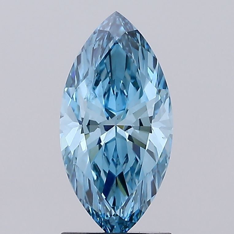 1.48 CT Fancy Vivid Blue MARQUISE