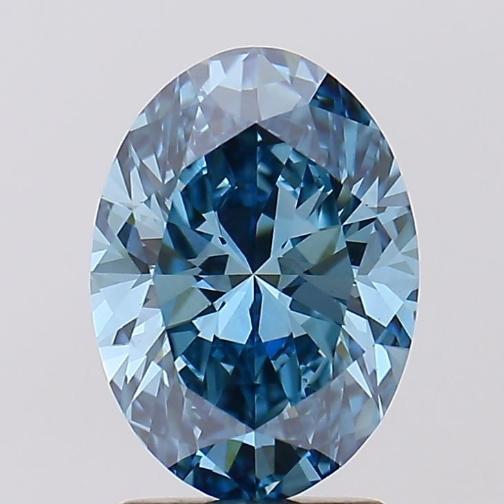 2.13 CT Fancy Vivid Blue OVAL