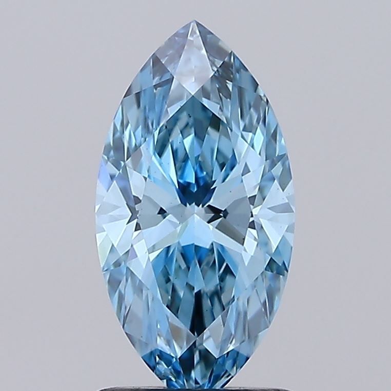 1.16 CT Fancy Vivid Blue MARQUISE