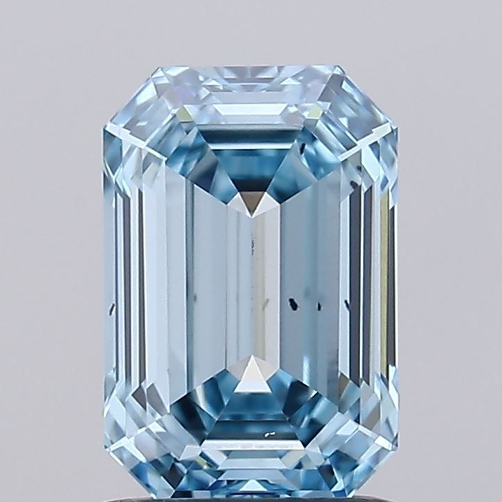0.92 CT Fancy Intense Blue EMERALD