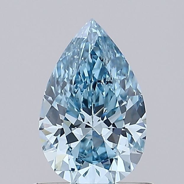 0.83 CT Fancy Vivid Blue PEAR