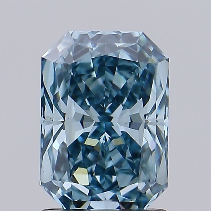 1.51 CT Fancy Vivid Greenish Blue RADIANT