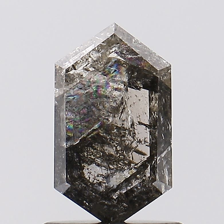 Diament 0.85 ct Fancy Salt and Pepper/I3