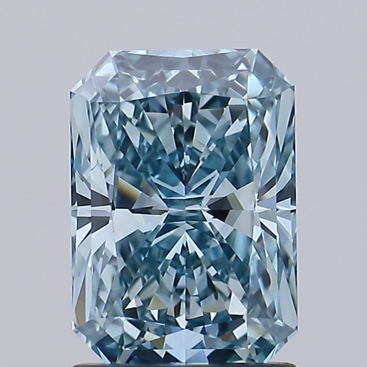 1.54 CT Fancy Intense Greenish Blue RADIANT